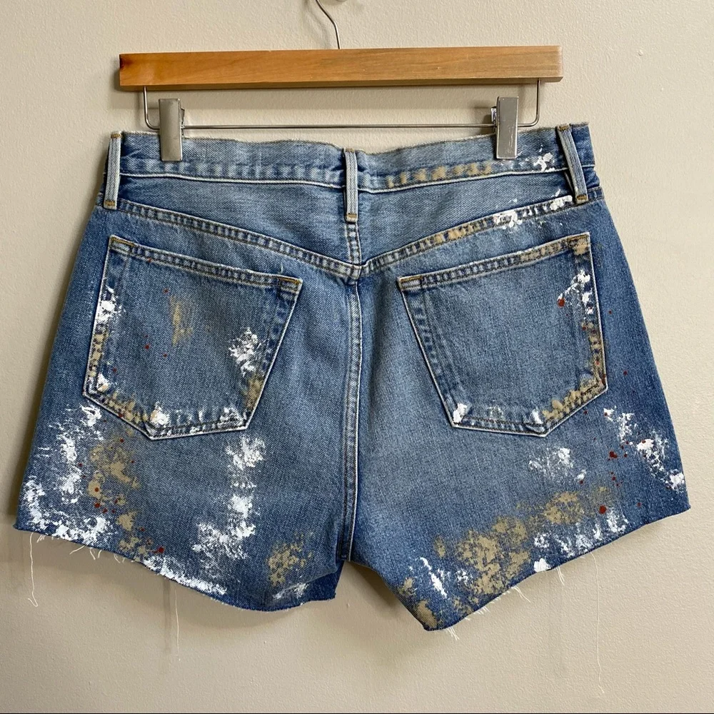 FRAME Le Stevie Short Raw Edge Dawes Shorts Size 27